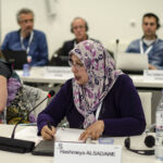 Hashmeya Alsaadawe s’exprimant à Genève, en avril 2018