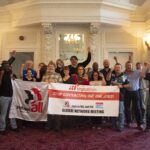 С членами Лондонской сети по горной добыче.