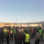 Thousands of workers took part in the general strike.