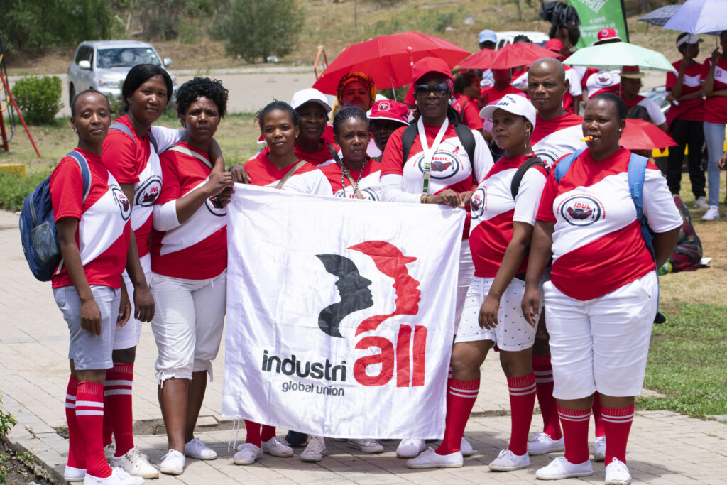 Workers at a rally in Maseru, December 2018
