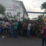 Outside the ATG factory in the Katunayake Export Processing Zone