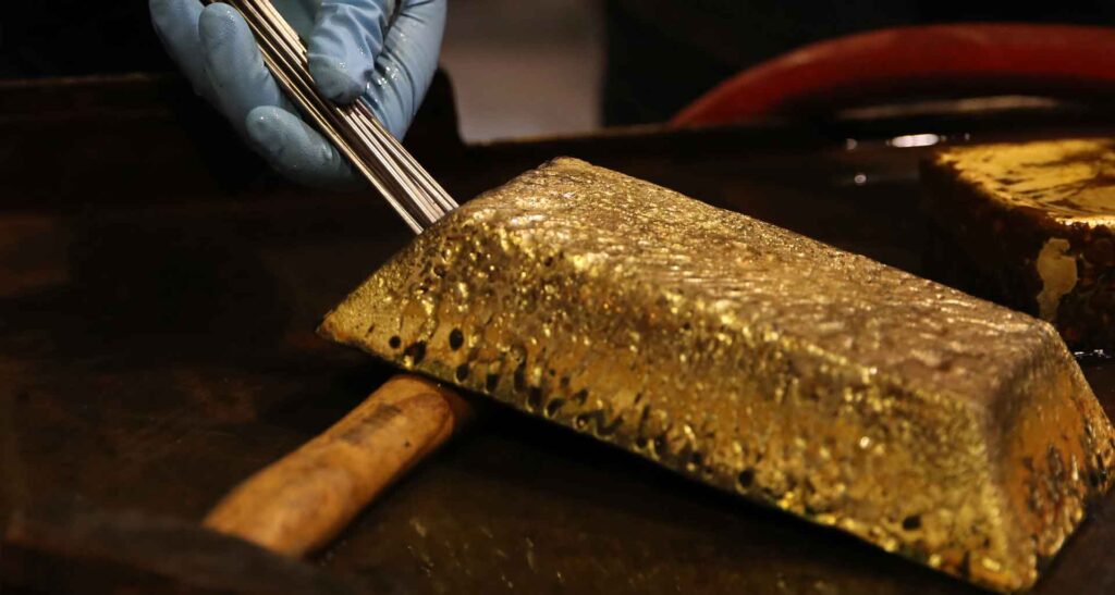 Stock photo of gold bar