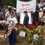Thousands of local people attended his funeral: Photo: Ye Aung