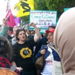 Demonstration at French embassy in Tunis