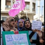Demonstration at French embassy in Tunis