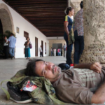 Рубен во время голодовки, до госпитализации. 