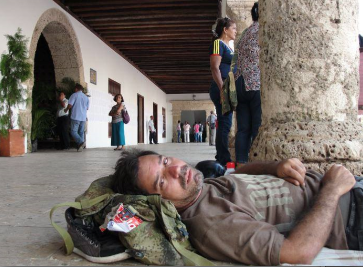 Рубен во время голодовки, до госпитализации. 