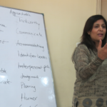 The industriALL workshop taught leadership skills to women affiliates in India. 
