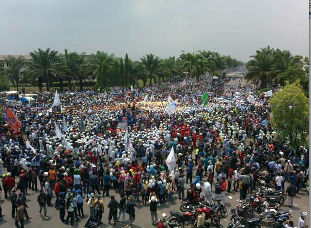 National demonstrations in Indonesia