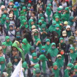 Women taking to the streets.