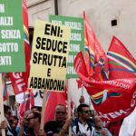 Акция протеста в Риме, фото Filctem-Cgil