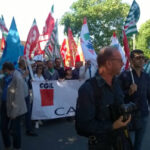 Акция протеста против увольнений в Италии, объявленных Whirlpool 