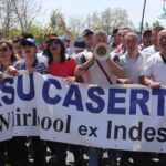 Акция протеста против увольнений в Италии, объявленных Whirlpool 