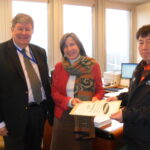 Jun Kyuseok, KMWU, submitting a complaint against Samsung with the Committee on Freedom of Association of the International Labour Organization, Kari Tapiola and Karen Curtis