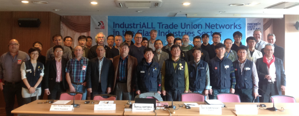 Participants at the Glass network meeting.