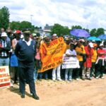 Protesta sobre el salario digno en Lesotho