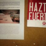 distribution of the leaflet in support of Mexican workers in Gerdau plant located in Villalba, Madrid