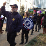Washington DC demo outside the Mexican Embassy, 21 February