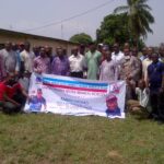 Workers at a textile factory in Lagos, Nigeria