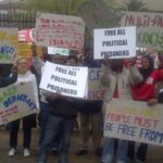 demonstration for democracy in Swaziland