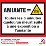 Affiche d’un bus de Genève avant la réunion sur la Convention de Rotterdam qui se tient dans la ville.