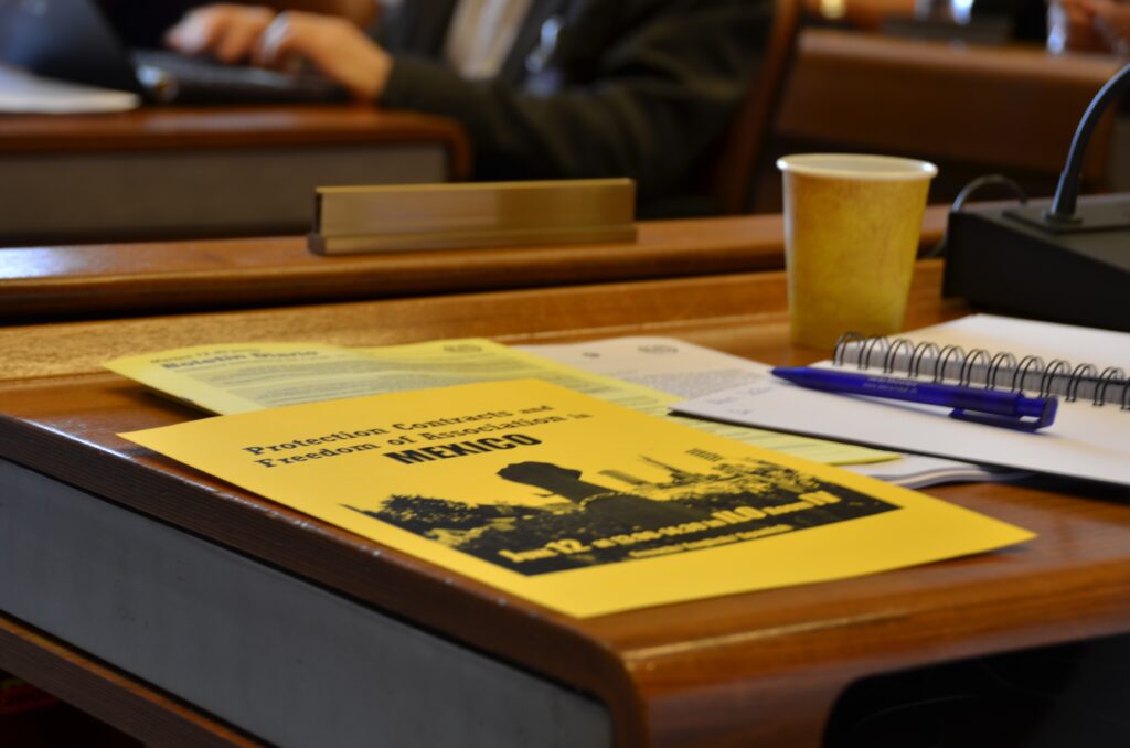 Panel discussion on Protection Contracts and Freedom of Association in Mexico at the ILO June 2012