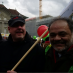 Заместитель генерального секретаря IndustriALL Фернандо Лопес с коллегой Матиасом Хартвичем