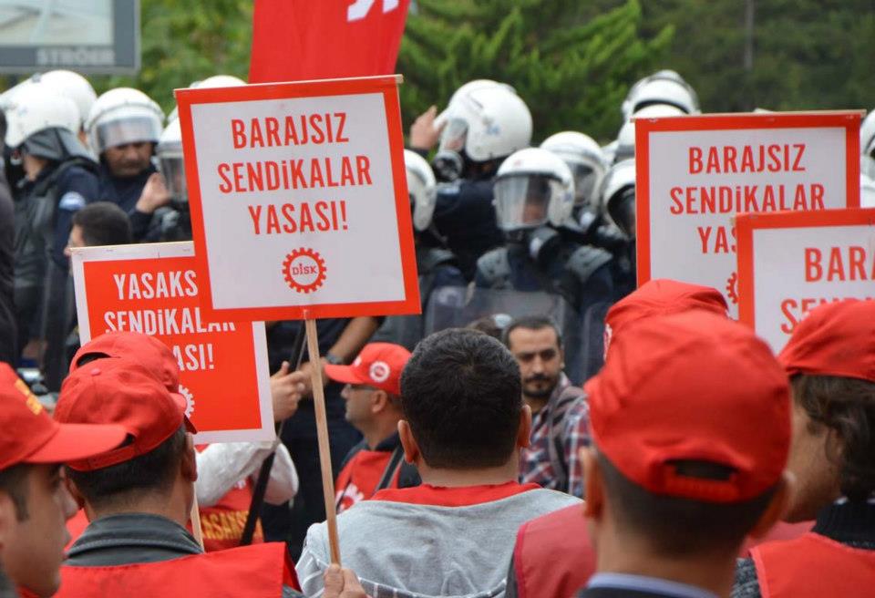 Birlesik Metal Is manifeste à Ankara, octobre 2012