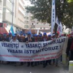 Petrol Is in the streets in Ankara against labour laws