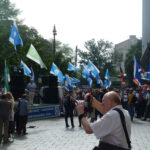 Piquete de los sindicatos de Ucrania frente al Gabinete de Ministros de Ucrania, 27 de mayo de 2015