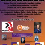 Poster with gratitude message from Workers United