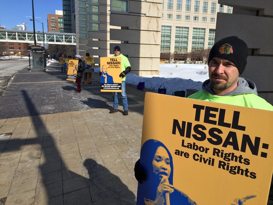 Dites à Nissan: les droits du travail sont des droits civiques