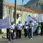 In Madagascar, IndustriALL affiliate Fisema Fort Dauphin marched with fellow trade unions.