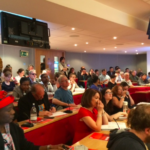 Les participant(e)s à la réunion préassemblée générale de Rio Tinto 