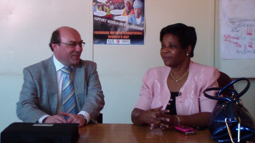 Alfons De Potter meets with Angeline Chitambo, Harare, April 2013