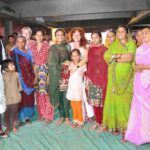 Women shipbreaking workers from Alang participating in the union meeting