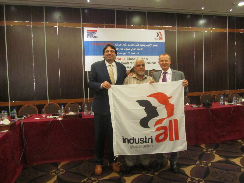 Hassan Juma'a with GS Jyrki Raina and AGS Kemal Ozkan