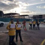 В Колумбии члены SINTRACARBON раздали листовки на шахтах Cerrejón и Prodeco