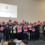 Kimberly-Clark workers in the UK from IndustriALL affiliate, Unite the Union, support the new global safety campaign.