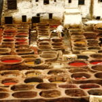 Textile work in Morocco