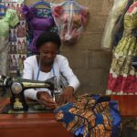 Tailleur syndiqué par le NUTGTW au Nigeria. NUTGTW