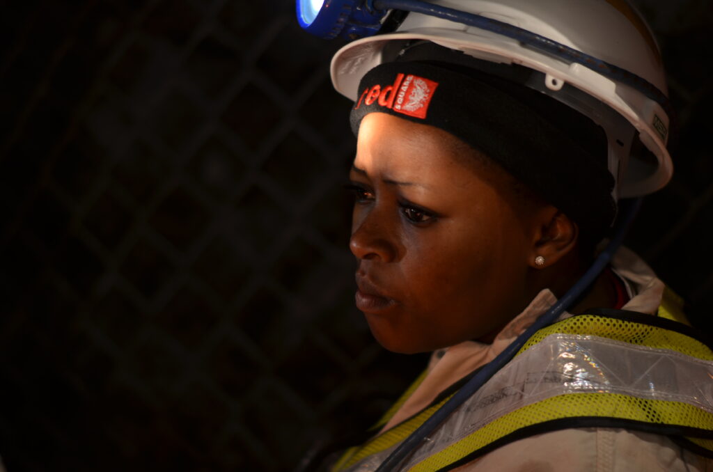 A South African mine worker