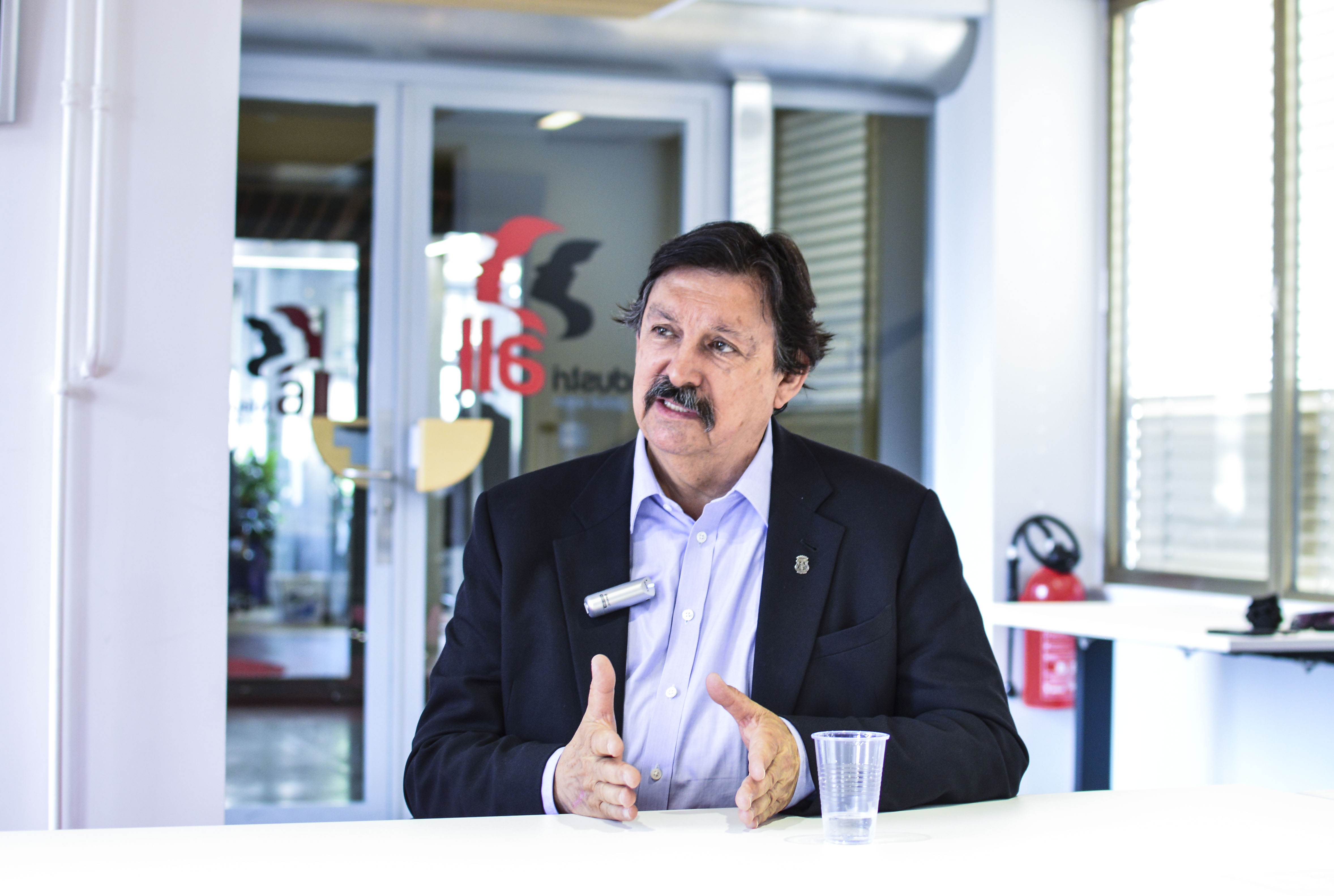 Наполеон Гомес в головном офисе IndustriALL в Женеве, Швейцария, 8 июня.