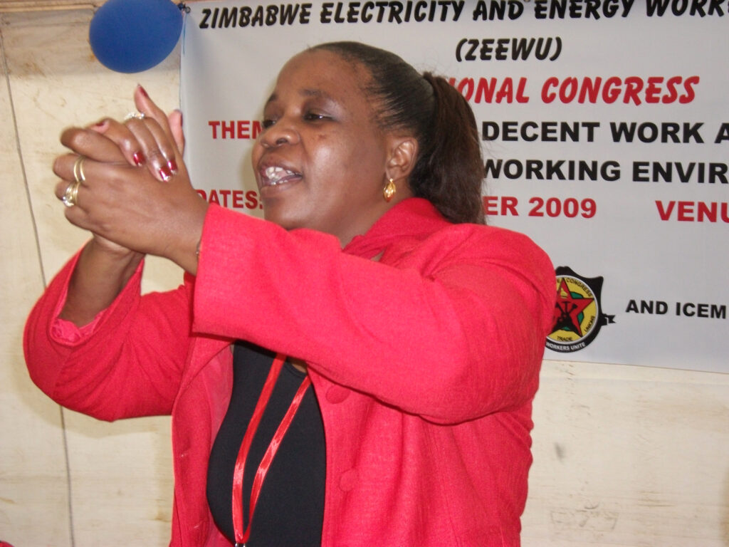 President of Zimbabwe Energy Workers Union (ZEWU), Angeline Chitambo