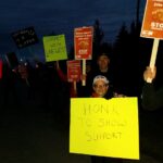 USW demonstration of Rio Tinto workers in Labrador, Canada