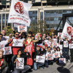 Акция протеста против нестандартной занятости в Женеве