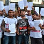 TEKSIF distributes press release at Texim textile factory