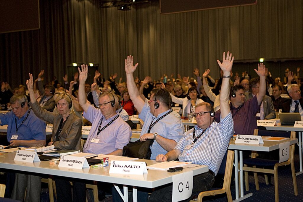 Delegates of the IMF Congress