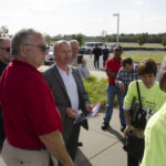 Unionists met by Nissan security outside the Canton plant