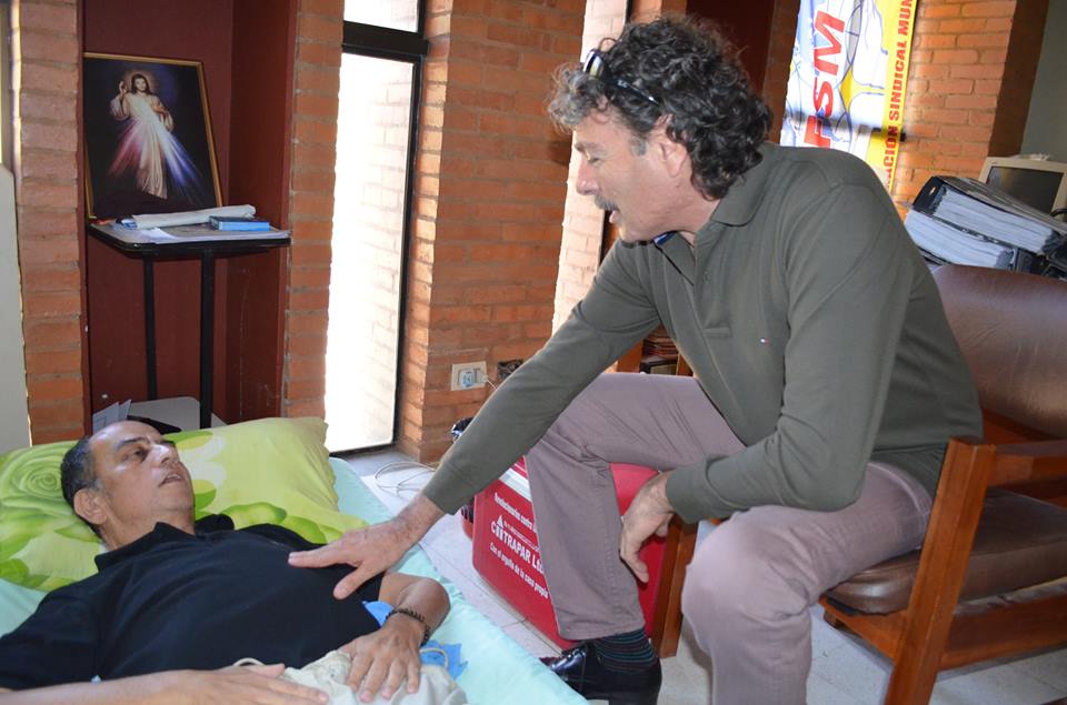 Visita de Jorge Almeida, en representación de IndustriALL al compañero Chirico